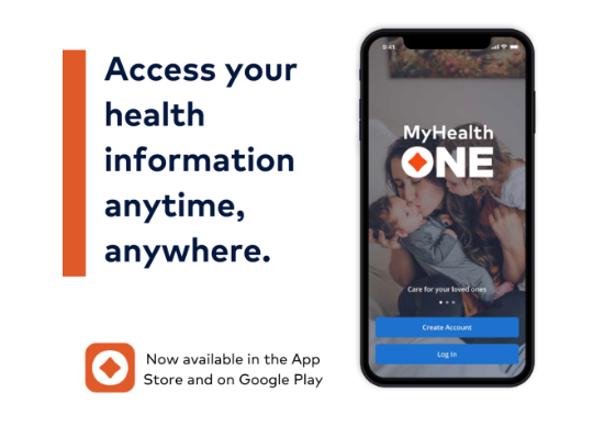 MyHealthONE Mobile App Features