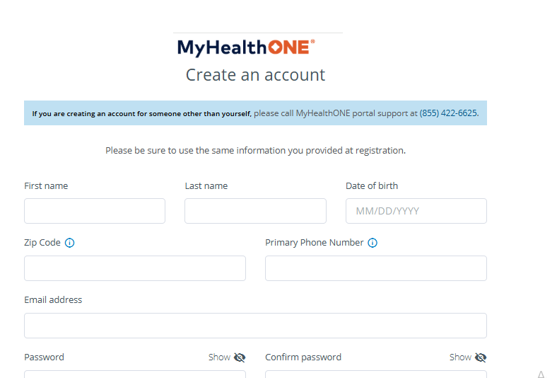 How to Create a MyHealthOne Account Easily