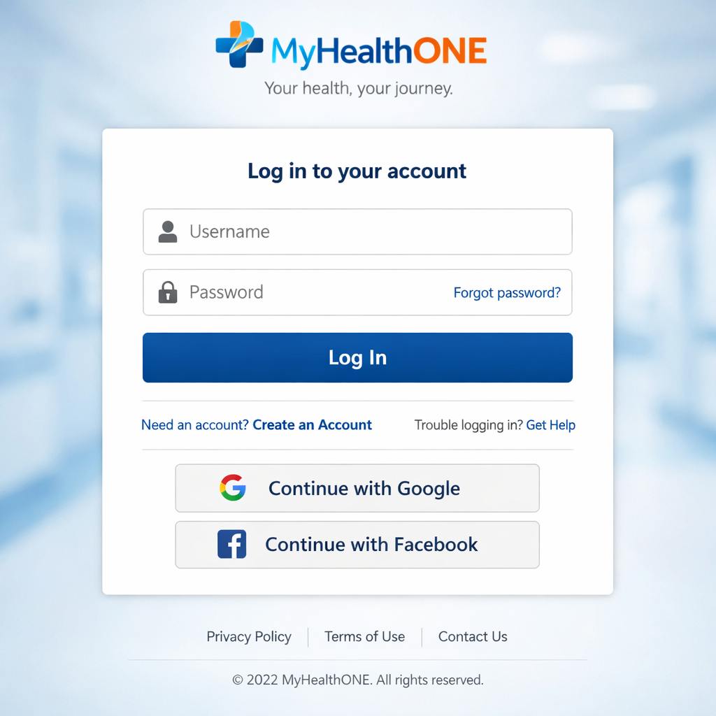 MyHealthONE Login