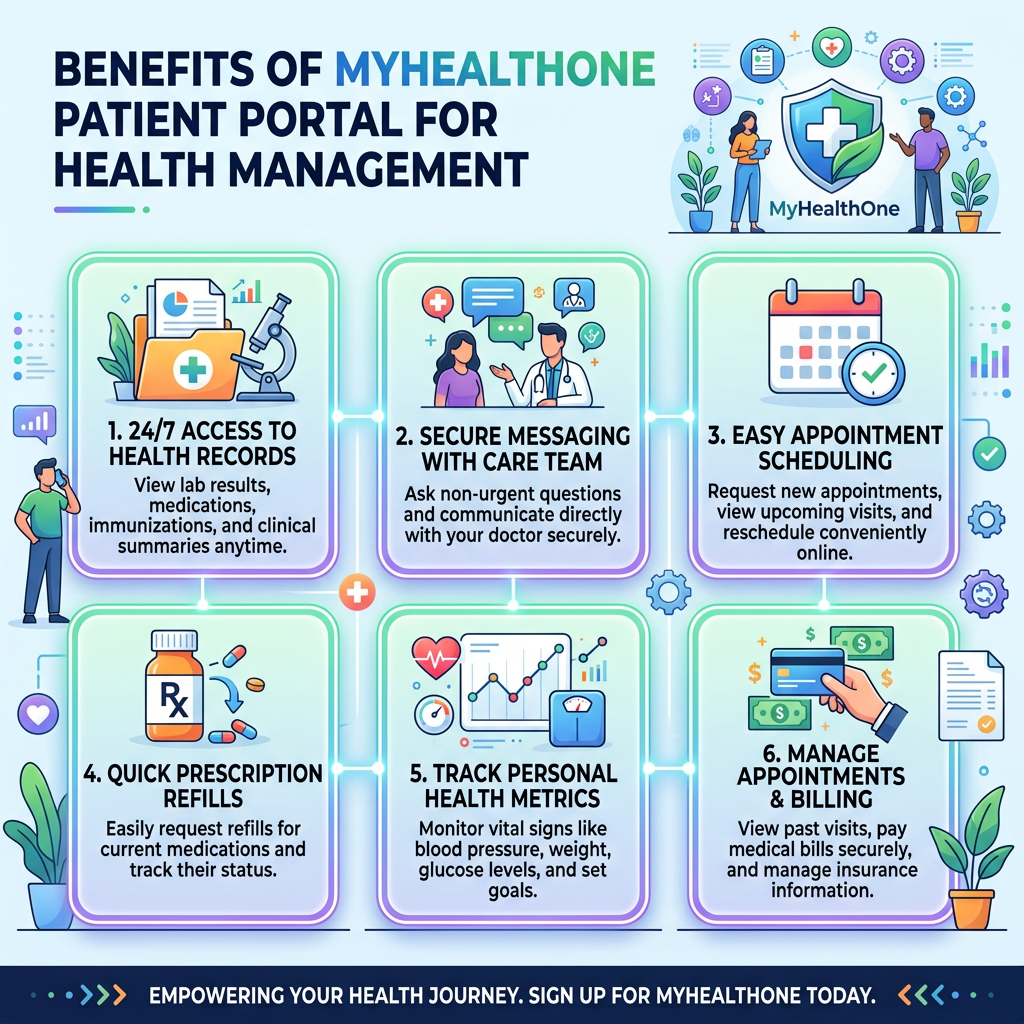 Benefits of MyHealthOne Patient Portal for Health Management